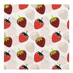 Strawberry Pattern Background Banner And Sign 4  X 4 