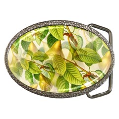 Pear Fruit Tree Organic Pattern Belt Buckles by Wegoenart