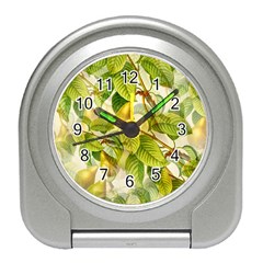 Pear Fruit Tree Organic Pattern Travel Alarm Clock by Wegoenart