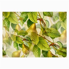 Pear Fruit Tree Organic Pattern Large Glasses Cloth (2 Sides) by Wegoenart