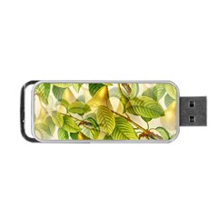 Pear Fruit Tree Organic Pattern Portable Usb Flash (one Side) by Wegoenart