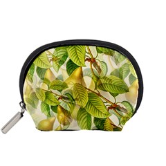 Pear Fruit Tree Organic Pattern Accessory Pouch (small) by Wegoenart