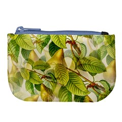 Pear Fruit Tree Organic Pattern Large Coin Purse by Wegoenart