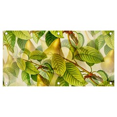 Pear Fruit Tree Organic Pattern Banner And Sign 4  X 2  by Wegoenart