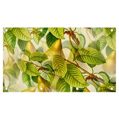 Pear Fruit Tree Organic Pattern Banner And Sign 7  X 4 