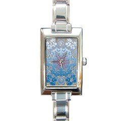 Abstract Background Pattern Tile Rectangle Italian Charm Watch by Wegoenart