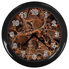 Fractal Render 3d Honeycomb Wall Clock (black) by Wegoenart