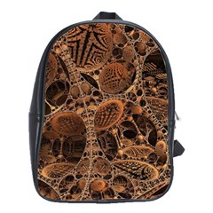 Fractal Render 3d Honeycomb School Bag (large) by Wegoenart