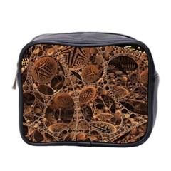 Fractal Render 3d Honeycomb Mini Toiletries Bag (two Sides) by Wegoenart