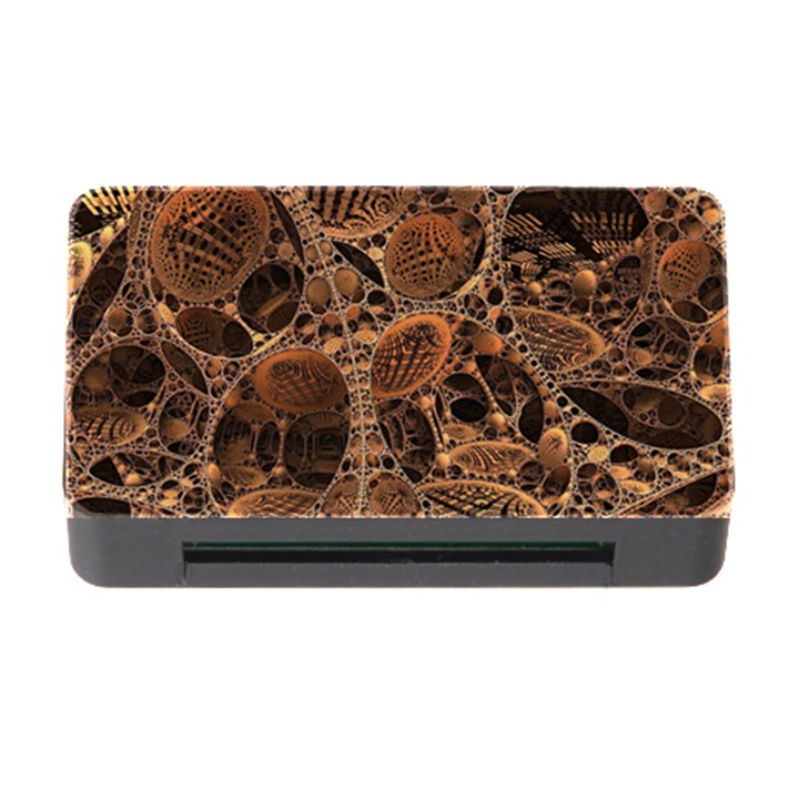 Fractal Render 3d Honeycomb Memory Card Reader with CF