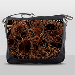 Fractal Render 3d Honeycomb Messenger Bag by Wegoenart