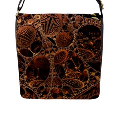 Fractal Render 3d Honeycomb Flap Closure Messenger Bag (l) by Wegoenart