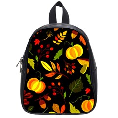 Pumpkin Fall Autumn October School Bag (small) by Wegoenart