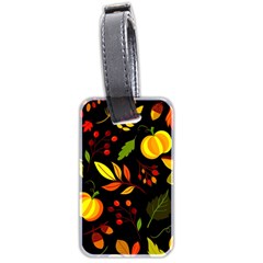 Pumpkin Fall Autumn October Luggage Tag (two Sides) by Wegoenart