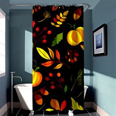 Pumpkin Fall Autumn October Shower Curtain 36  X 72  (stall)  by Wegoenart