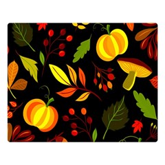 Pumpkin Fall Autumn October Double Sided Flano Blanket (large)  by Wegoenart