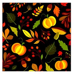 Pumpkin Fall Autumn October Square Satin Scarf (36  X 36 ) by Wegoenart