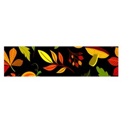 Pumpkin Fall Autumn October Oblong Satin Scarf (16  X 60 ) by Wegoenart