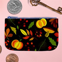 Pumpkin Fall Autumn October Large Coin Purse by Wegoenart