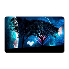 Tree Trees Surreal Universe Silhouette Magnet (rectangular) by Wegoenart