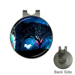 Tree Trees Surreal Universe Silhouette Hat Clips With Golf Markers by Wegoenart