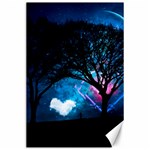 Tree Trees Surreal Universe Silhouette Canvas 24  x 36  23.35 x34.74  Canvas - 1