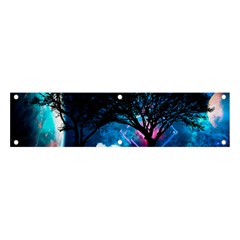 Tree Trees Surreal Universe Silhouette Banner And Sign 4  X 1  by Wegoenart