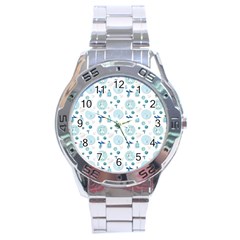 Vaccine Syringe Disinfection Stainless Steel Analogue Watch by Wegoenart