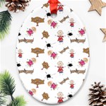 Children Wallpaper Background Ornament (Oval) Front