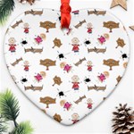 Children Wallpaper Background Ornament (Heart) Front