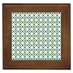 Flower Floral Pattern Design Framed Tile