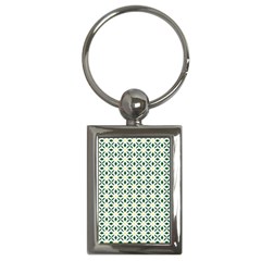 Flower Floral Pattern Design Key Chain (rectangle)