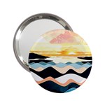 Sea Waves Wave Painting Ocean Water 2.25  Handbag Mirrors Front