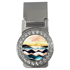 Sea Waves Wave Painting Ocean Water Money Clips (cz)  by Wegoenart