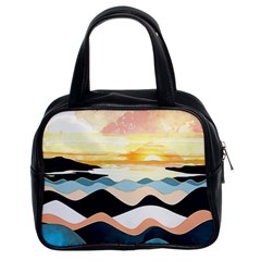 Sea Waves Wave Painting Ocean Water Classic Handbag (two Sides) by Wegoenart