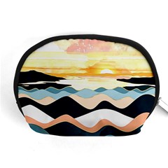 Sea Waves Wave Painting Ocean Water Accessory Pouch (medium) by Wegoenart