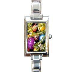 Background Of Christmas Decoration Rectangle Italian Charm Watch by artworkshop