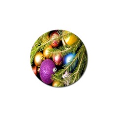 Background Of Christmas Decoration Golf Ball Marker by artworkshop