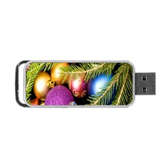 Background Of Christmas Decoration Portable Usb Flash (two Sides) by artworkshop