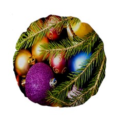 Background Of Christmas Decoration Standard 15  Premium Round Cushions by artworkshop