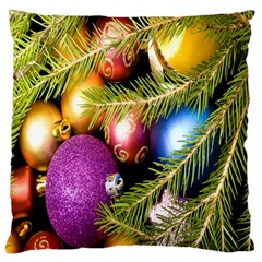 Background Of Christmas Decoration Large Cushion Case (one Side)