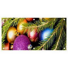 Background Of Christmas Decoration Banner And Sign 4  X 2 