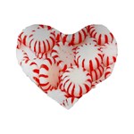 Candy Standard 16  Premium Flano Heart Shape Cushions Front