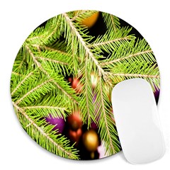 Christmas Candy 2 Round Mousepads by artworkshop