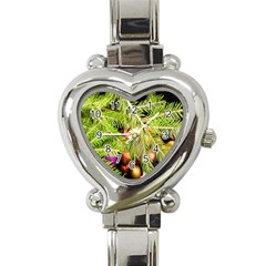 Christmas Candy 2 Heart Italian Charm Watch by artworkshop