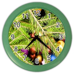 Christmas Candy 2 Color Wall Clock by artworkshop