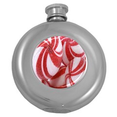 Christmas Candy Round Hip Flask (5 Oz) by artworkshop