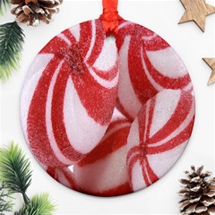 Christmas Candy Round Ornament (two Sides) by artworkshop