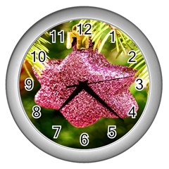 Christmas Decoration 6 Wall Clock (silver) by artworkshop