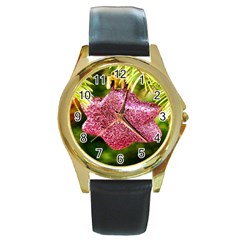 Christmas Decoration 6 Round Gold Metal Watch by artworkshop